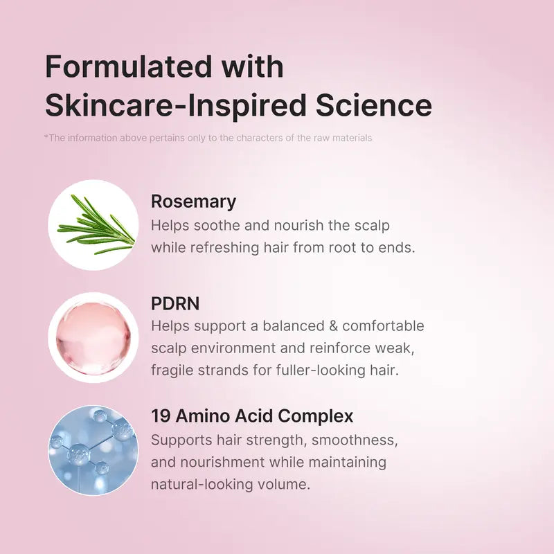 medicube Rosemary PDRN Scalp-to-Hair Strengthening Set | Includes Shampoo, Conditioner, Hair Mask, Scalp Serum | Hair Thinning Care Set for Dry & Oily, Damaged, Frizzy Hair, Oily Flaky-looking Scalp | Korea Hair Care